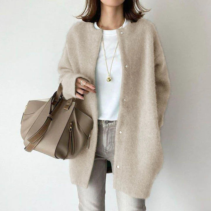 Women's Single-Breasted Cardigan - Cozy Autumn Winter Sweater