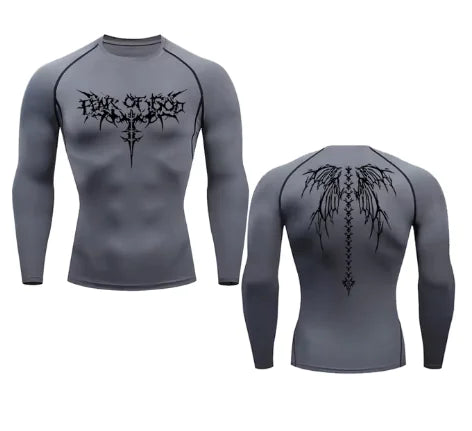Men's Anime Print Quick Dry Gym T-Shirts - Athletic Sports Wear
