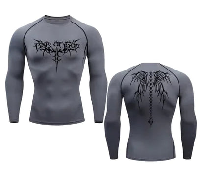Men's Anime Print Quick Dry Gym T-Shirts - Athletic Sports Wear