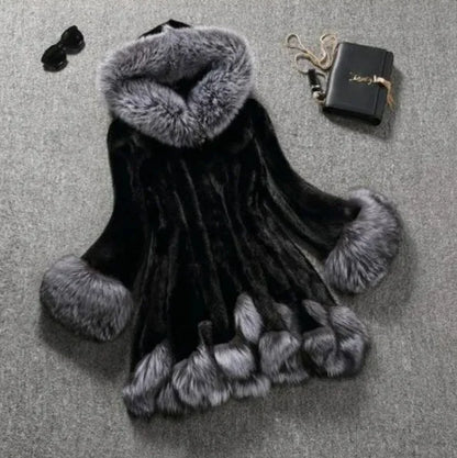 Faux Fur Mink Coat - Luxury Women's Winter Outerwear