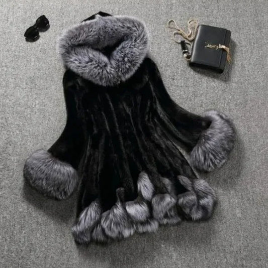 Faux Fur Mink Coat - Luxury Women's Winter Outerwear