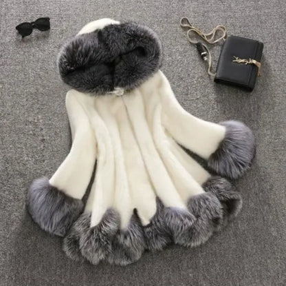 Faux Fur Mink Coat - Luxury Women's Winter Outerwear