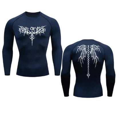 Men's Anime Print Quick Dry Gym T-Shirts - Athletic Sports Wear
