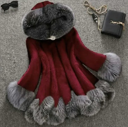 Faux Fur Mink Coat - Luxury Women's Winter Outerwear