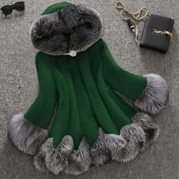 Faux Fur Mink Coat - Luxury Women's Winter Outerwear