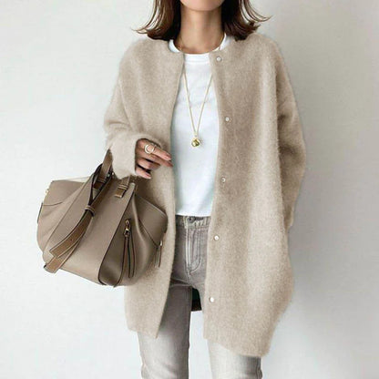 Women's Single-Breasted Cardigan - Cozy Autumn Winter Sweater